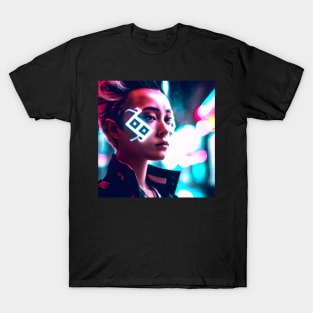 Cyberpunk Hotties (31) - Beautiful Sci fi Women T-Shirt